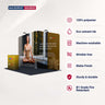 10x10 Twin Inclined Wall Booth Kit with Counter