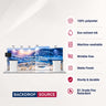 10x20 Backlit SEG Booth Kit with TV Mount, Tables & LED Counters