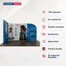 10x10 Magnetic Fabric Booth Wall with Modular Panels