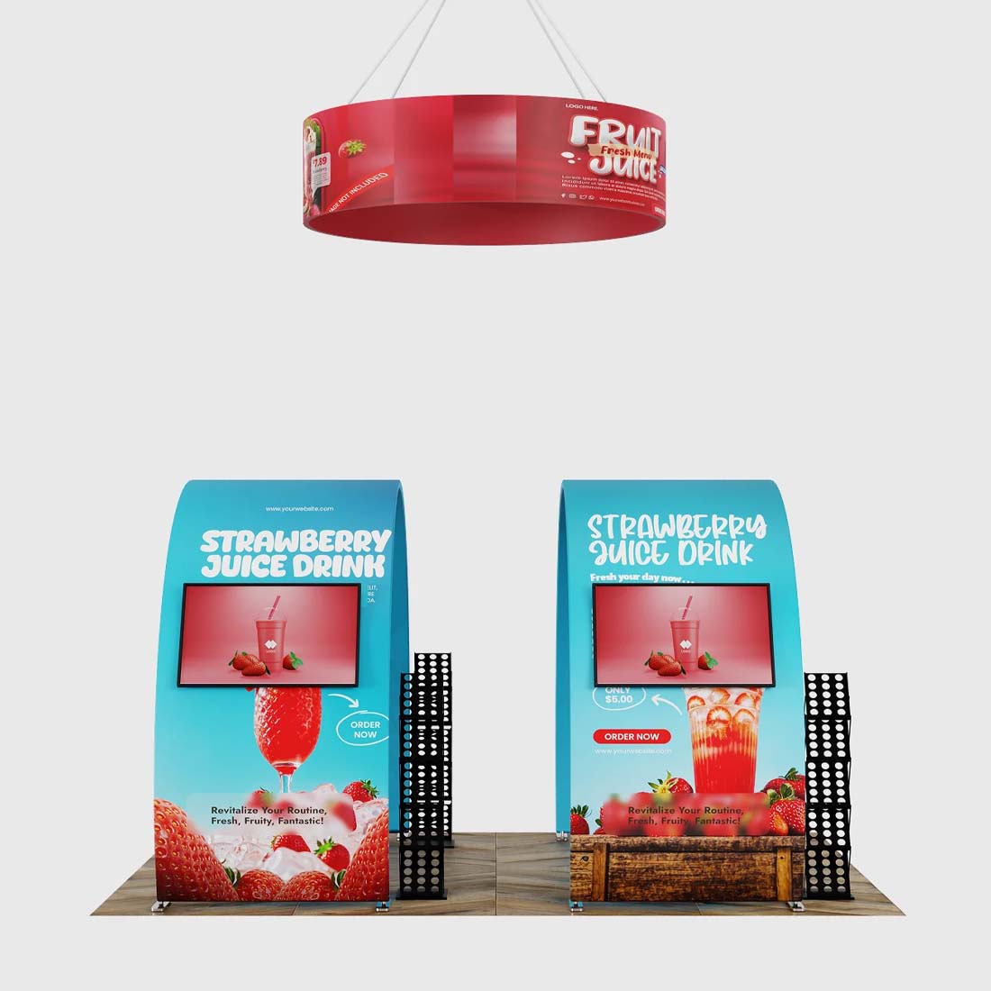 Portable Exhibit Display 10ft x 20ft - Model 9