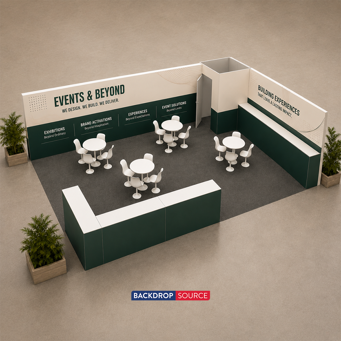 Modular Booth Kits 30ft x 20ft - Model 7