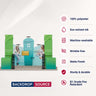 10x20 Booth Kit with Inclined Walls, 3D Shelf Stands & 2 Counters