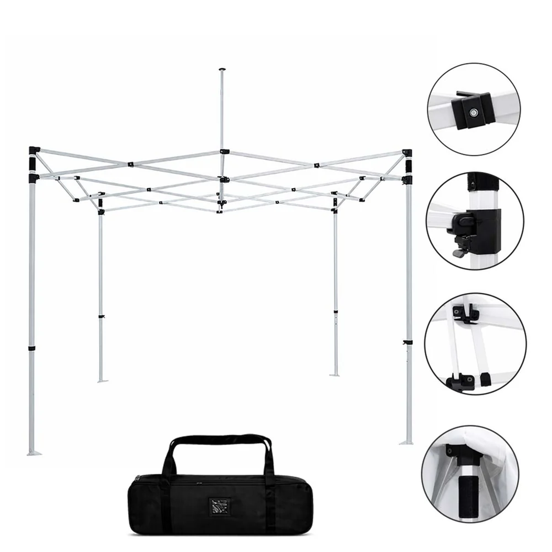 Tente-canopée robuste sur mesure (3 m x 3 m) 