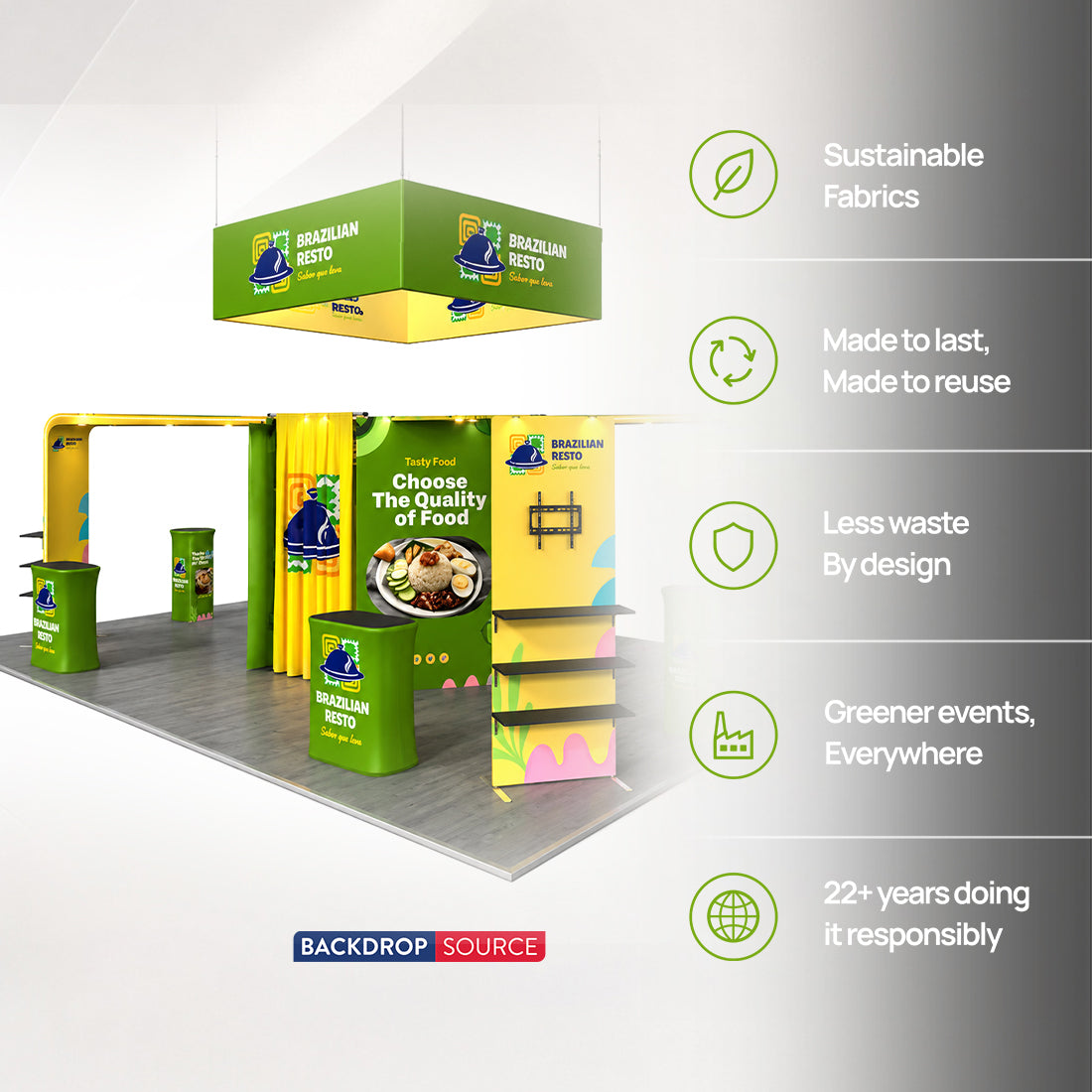 Modular Booth Kits 30ft x 20ft - Model 4