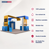 Modular Booth Kits 20ft x 20ft - Model 12