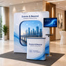 10x10 Inclined Wall Booth Kit with Counter & TV Mount