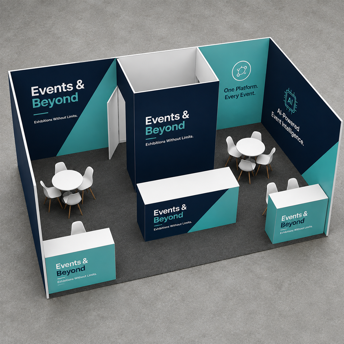 Modular Booth Kits 30ft x 20ft - Model 6