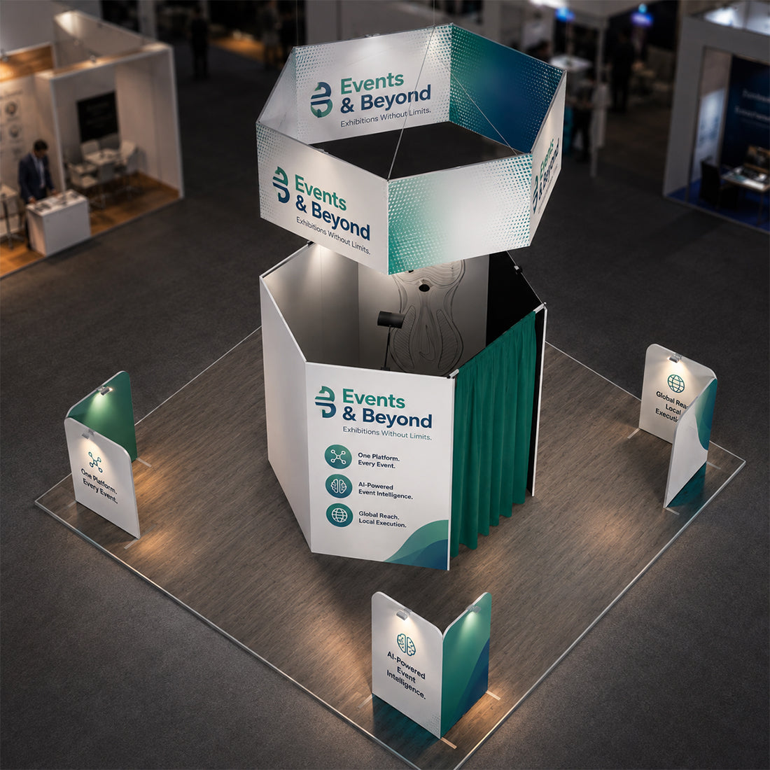Modular Booth Kits 20ft x 20ft - Model 20