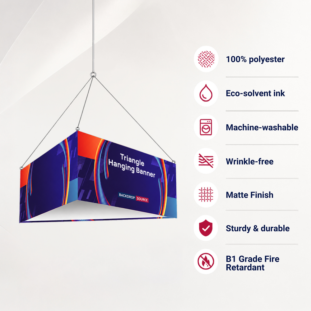 SkyTube Triangle Hanging Banner