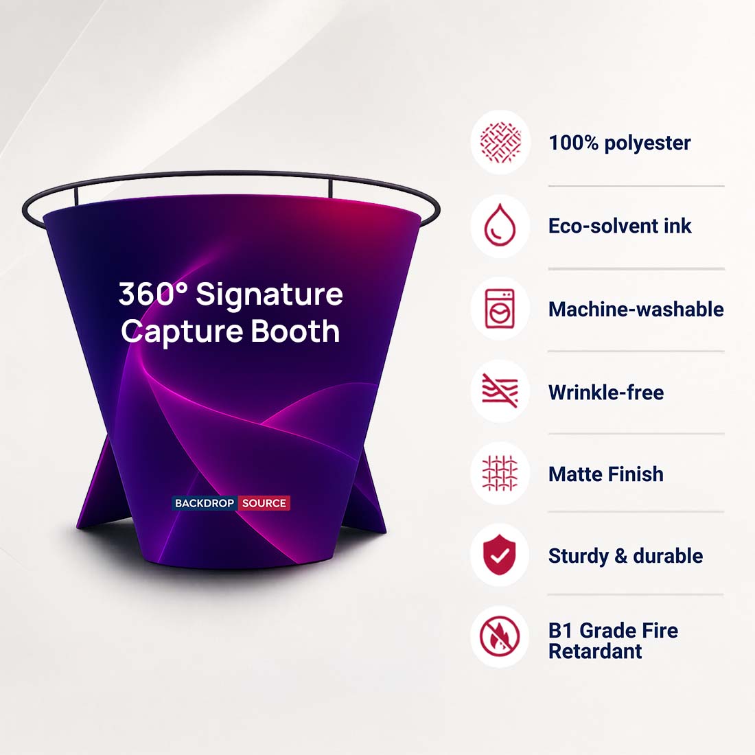 Cabine de capture de signature à 360° 
