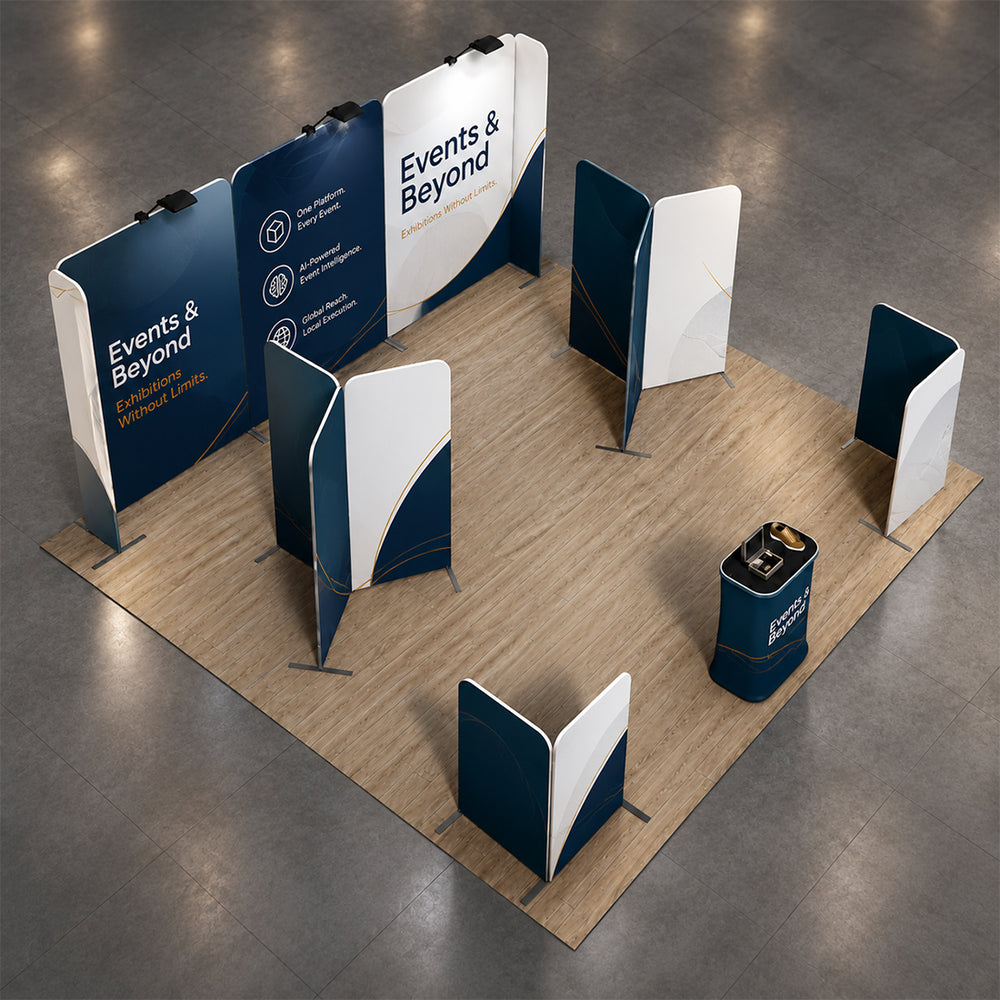 Modular Booth Kits 20ft x 20ft - Model 17