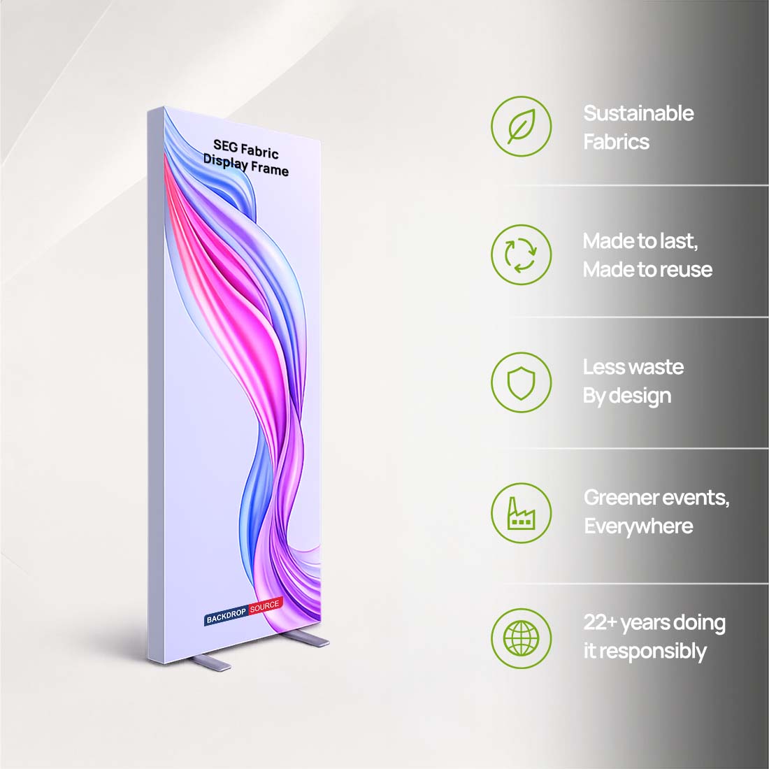 SEG Fabric Display Frame - 4.7inch Depth Aluminum Profile