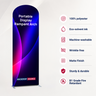 Portable Rampant Arch Fabric Exhibit Display