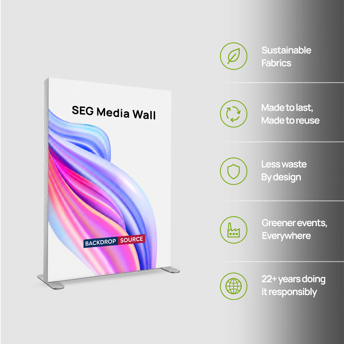 SEG Over Size Fabric Display - 13ft H