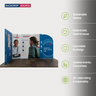 10x10 Magnetic Fabric Booth Wall with Modular Panels