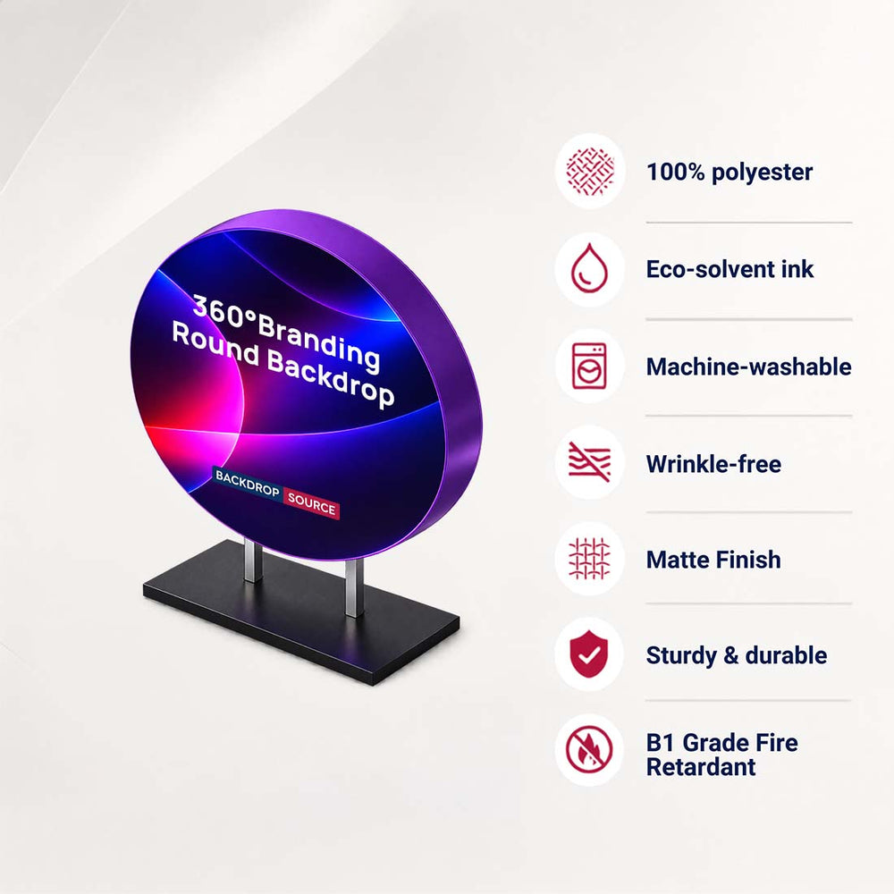 Fond rond de branding à 360° 