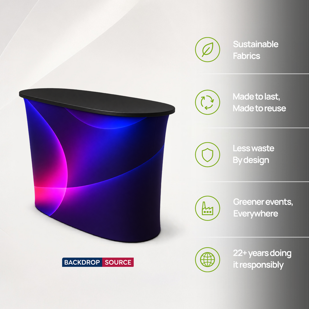 Fabric Velcro Pop Up Counter 2 x 2