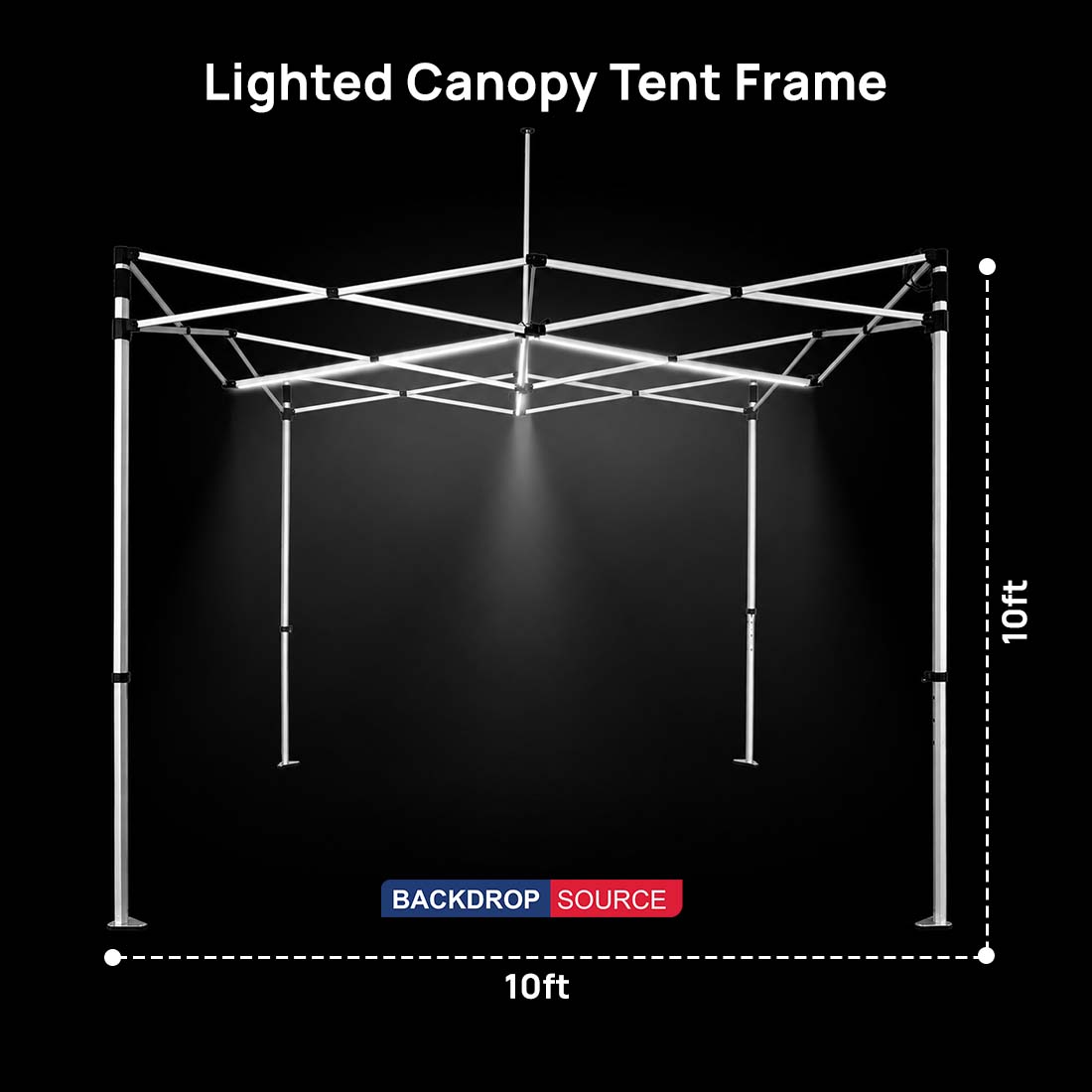 Lighted Canopy Tent Frame
