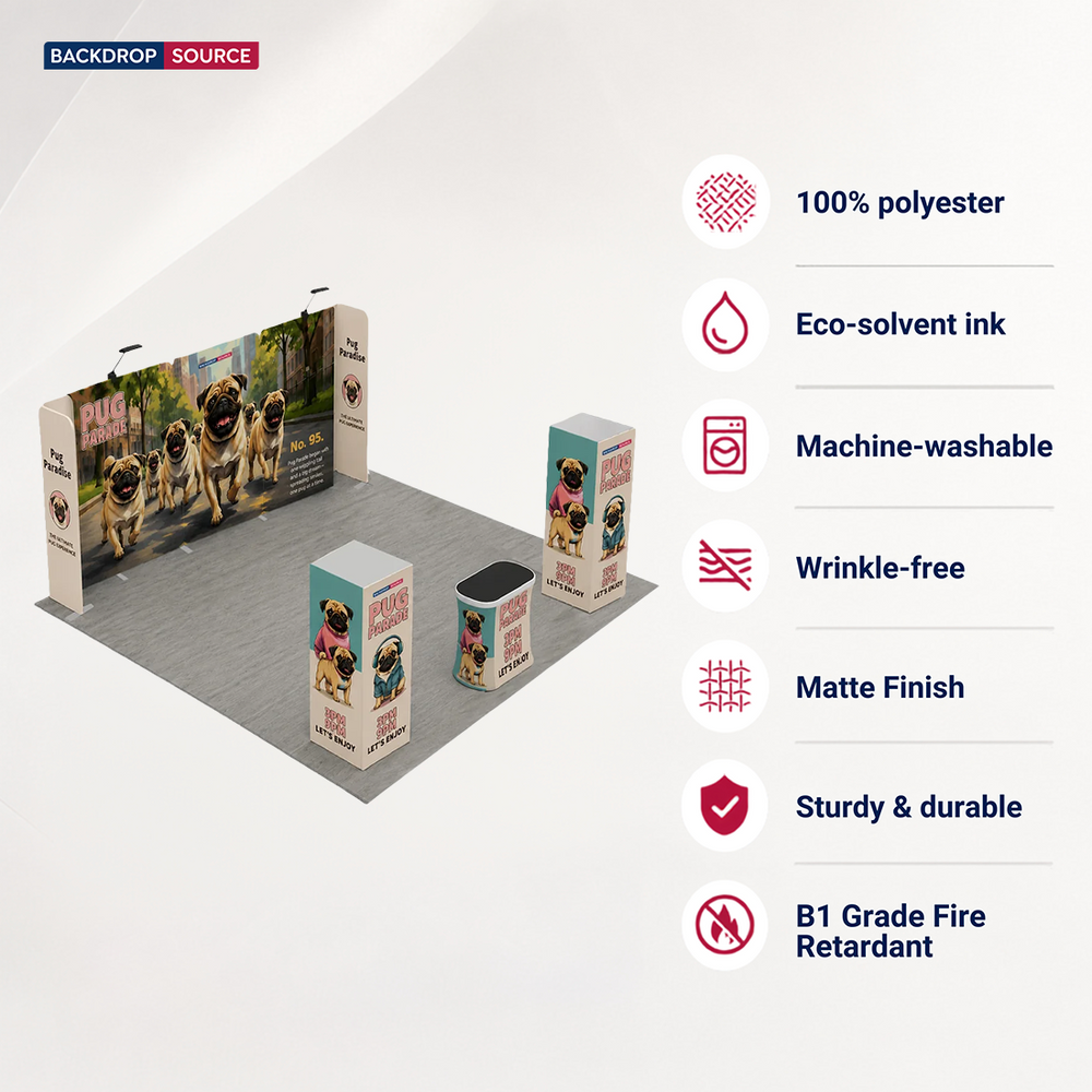 Modular Booth Kits 20ft x 20ft - Model 18