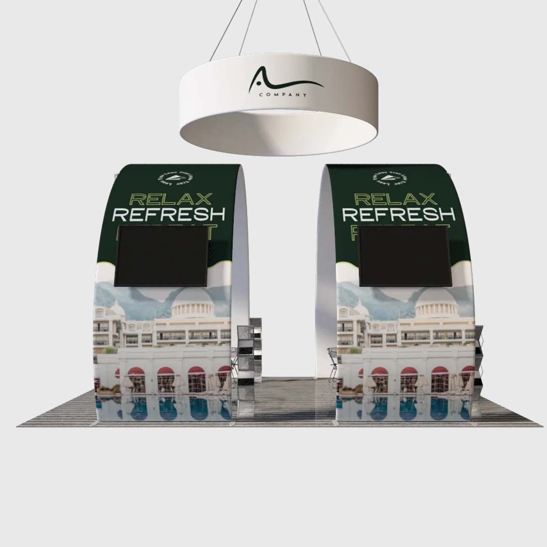 Portable Exhibit Display 10ft x 20ft - Model 9