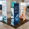 10x10 Magnetic Fabric Booth Wall with 8 Panels