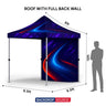 Heavy Duty Fabric Canopy Tent – (6.5ft x 10ft)