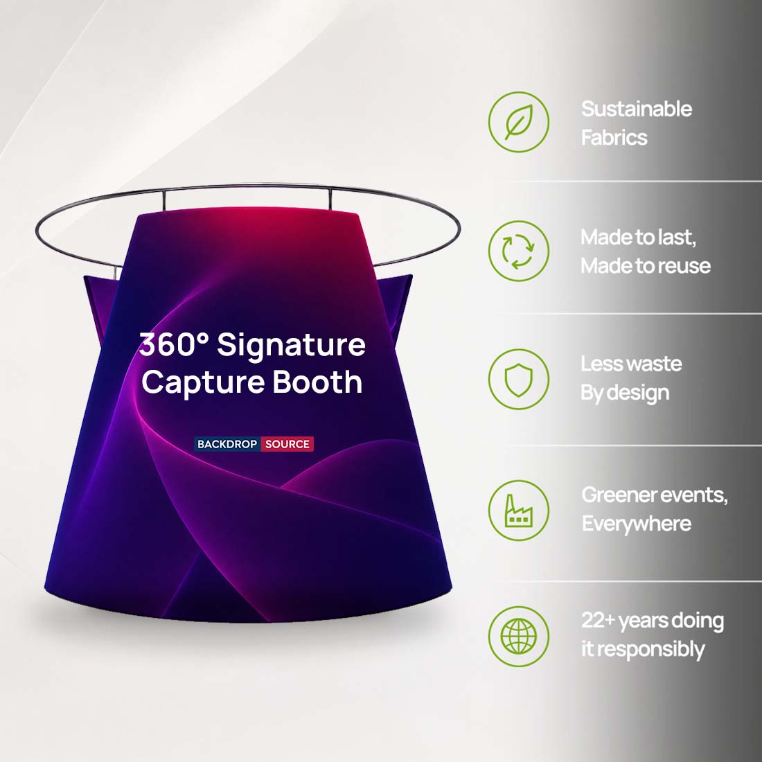 Cabine de capture de signature à 360° 