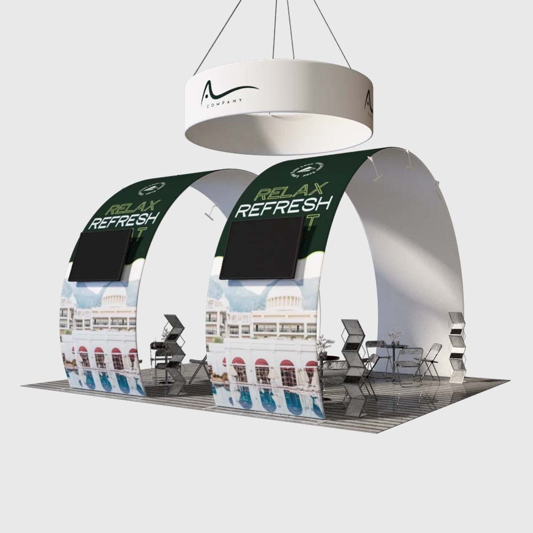 Portable Exhibit Display 10ft x 20ft - Model 9