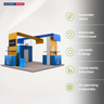 Modular Booth Kits 20ft x 20ft - Model 12