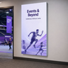 Wall-Mounted SEG Fabric display - 1.57" Depth