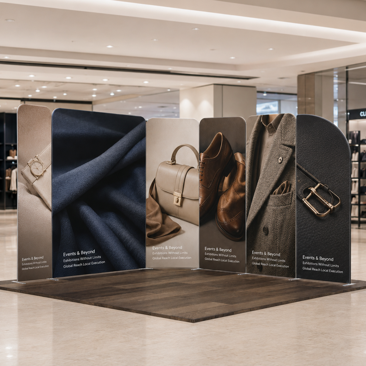 10x10 Magnetic Fabric Booth Wall with Modular Panels
