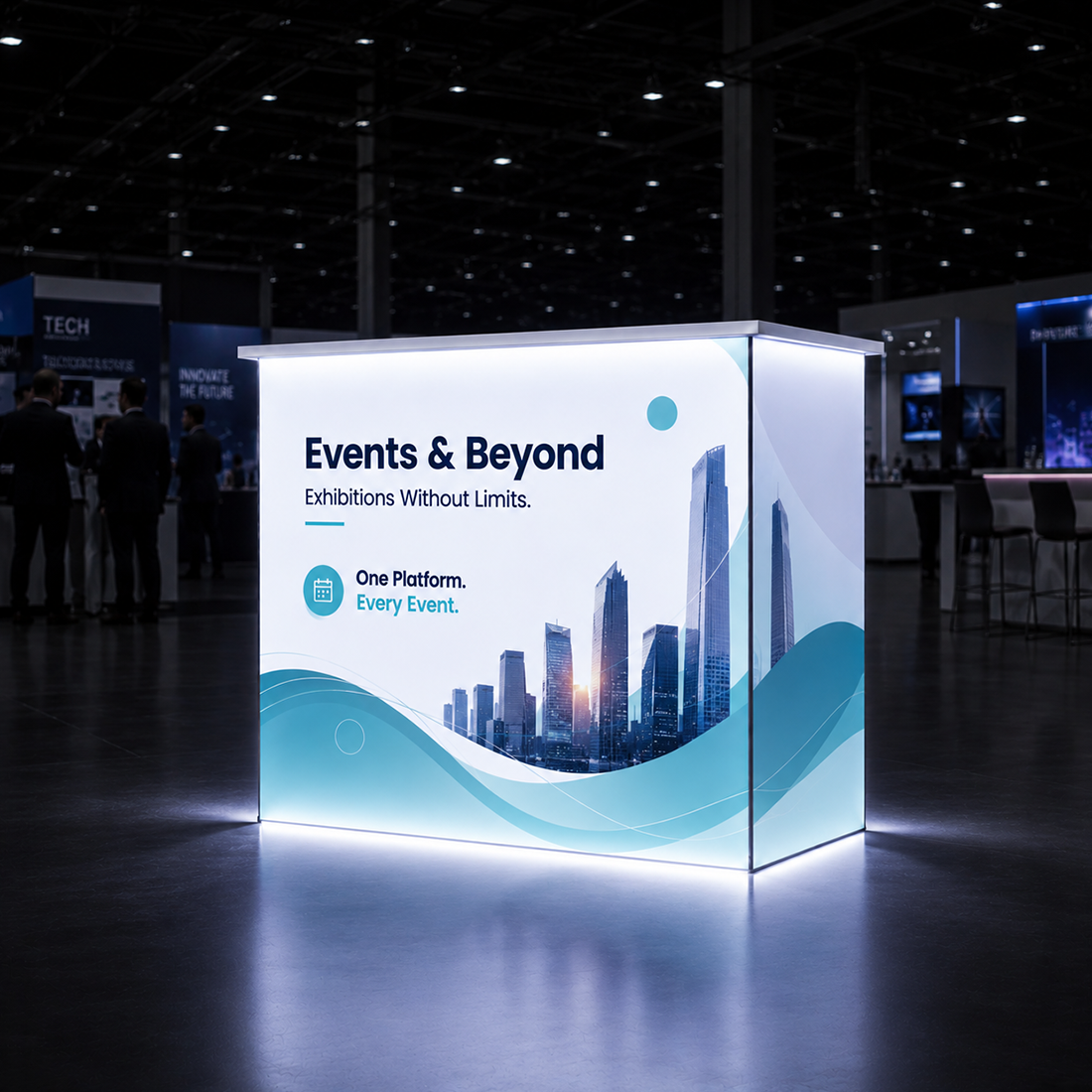 SEG Fabric Backlit Pop Up Counter