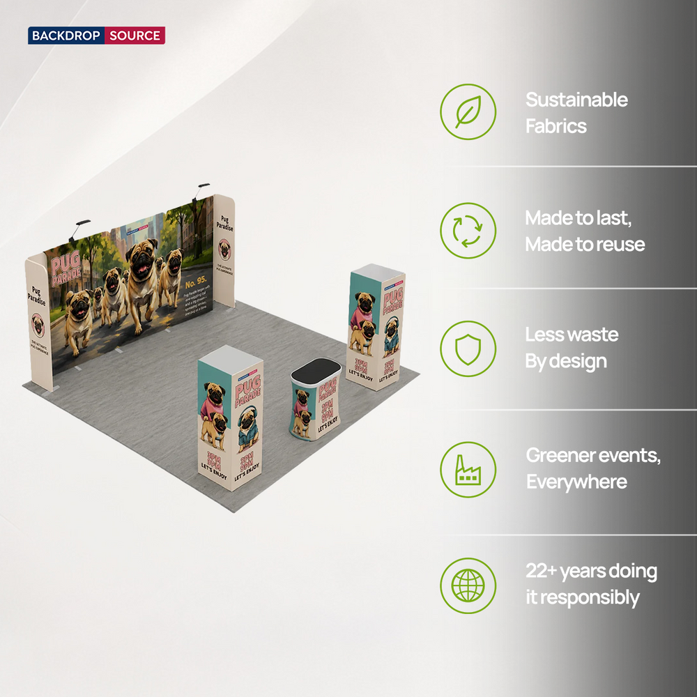 Modular Booth Kits 20ft x 20ft - Model 18