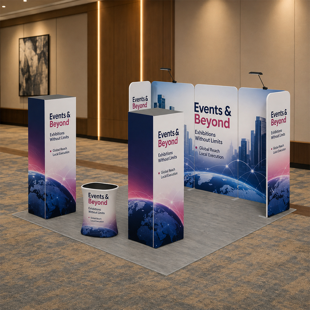 Modular Booth Kits 20ft x 20ft - Model 18