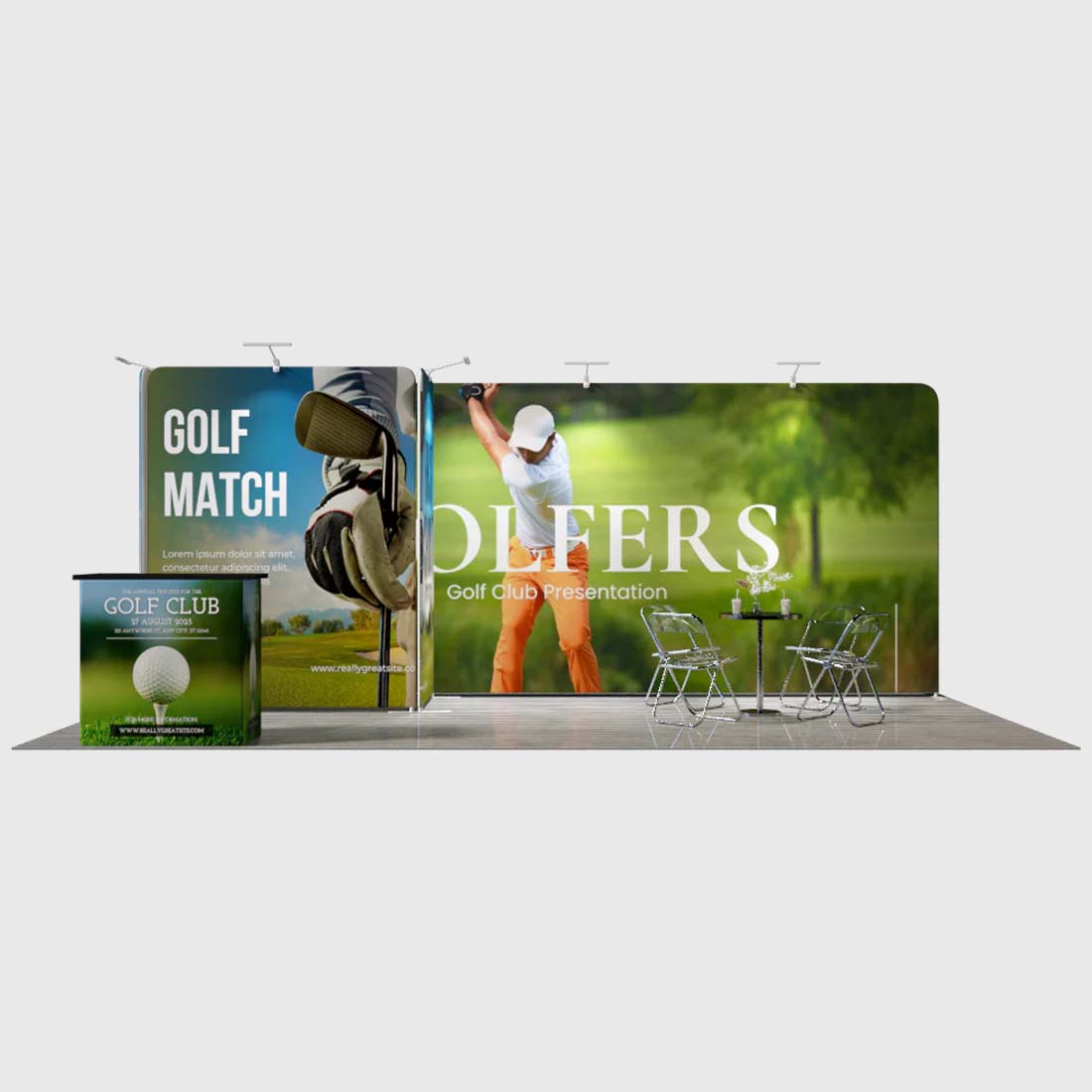 Portable Exhibit Display 10ft x 20ft - Model 8
