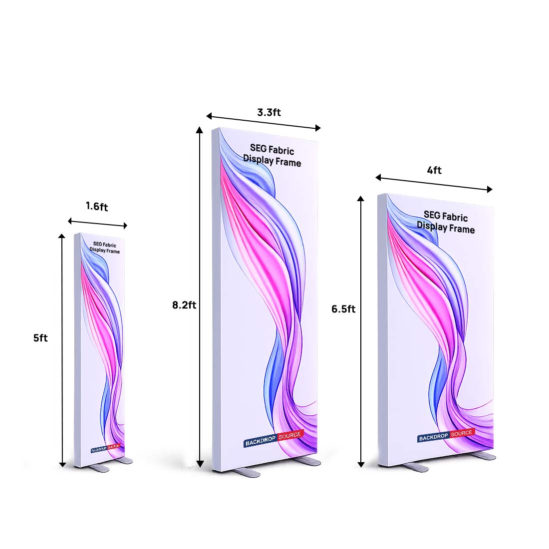 2.4" Depth SEG Fabric Display Frame – Aluminum Profile