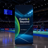 Portable 8.5ft High Fabric Exhibit Display