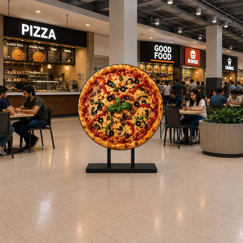 Fond rond de branding à 360° 