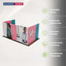 16.4x10 Magnetic Fabric Booth Wall with 7 Panels