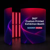 Stand d'exposition personnalisé à 360° avec éclairage LED 