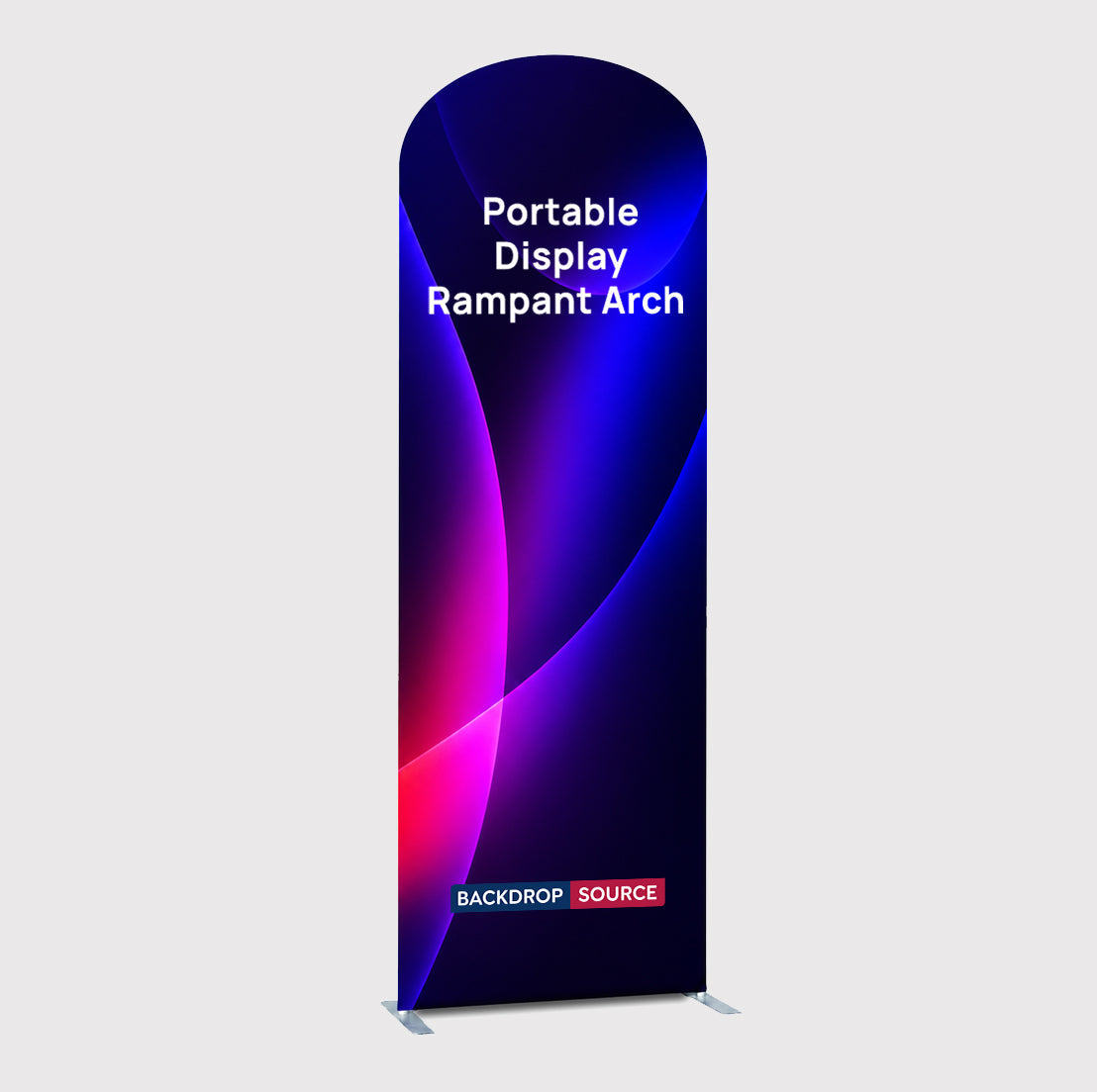 Portable Rampant Arch Fabric Exhibit Display
