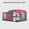 16.4x13 Magnetic Fabric Booth Wall with Modular Panels