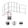 16.4x13 Magnetic Fabric Booth Wall with Modular Panels