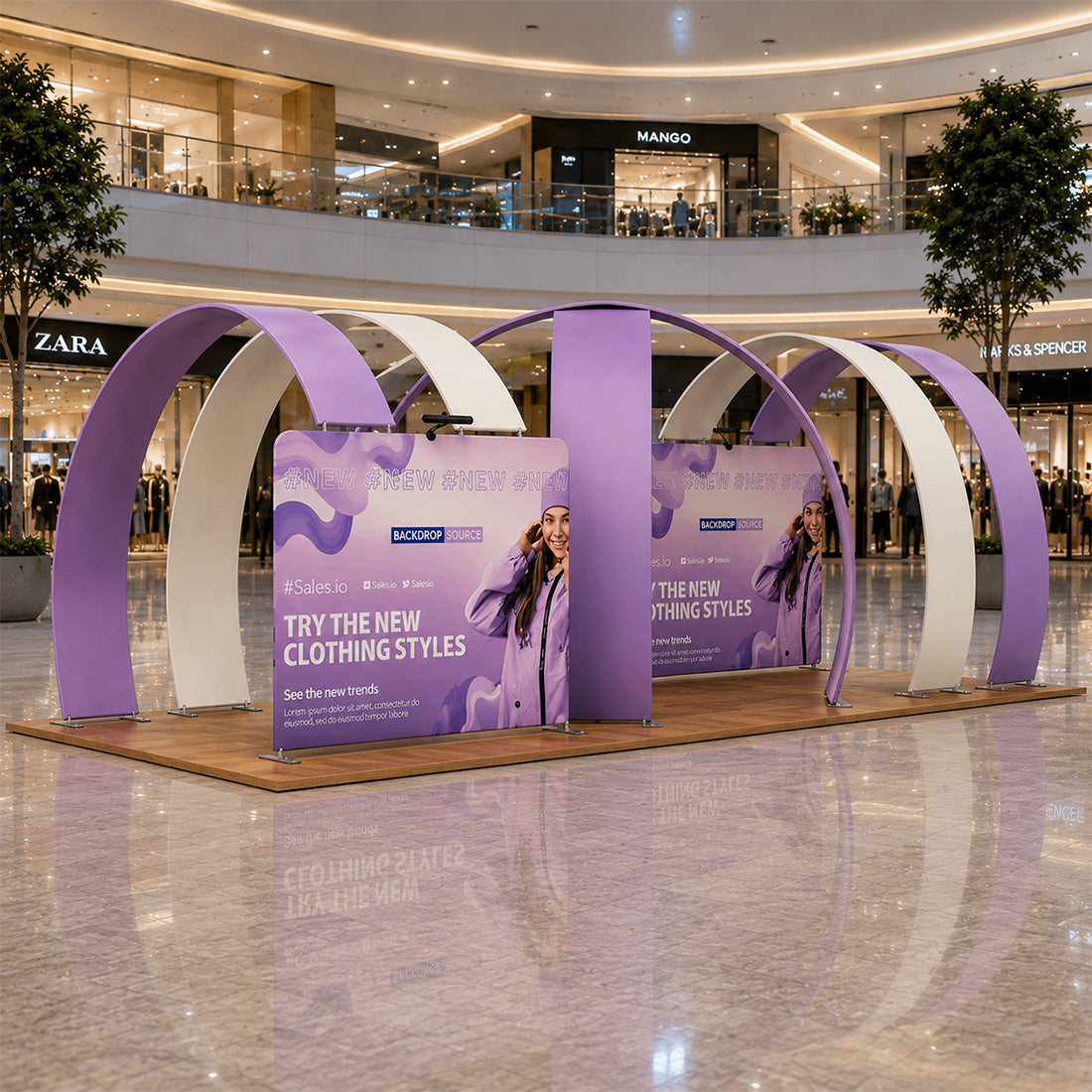 Modular Booth Kits 40ft x 20ft - Model 1