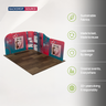 16.4x13 Magnetic Fabric Booth Wall with Modular Panels
