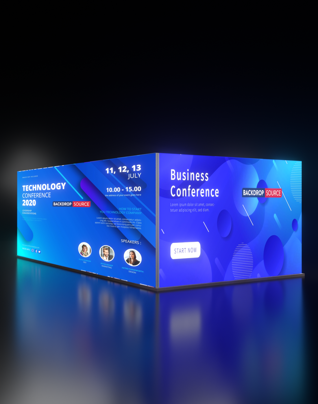 Modular Light Box Display SEG Modular Lightbox Display Kit - Model 5 | LED Trade Show Display ...