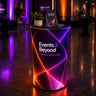 Backlit Fabric Oval Pop Up Counter