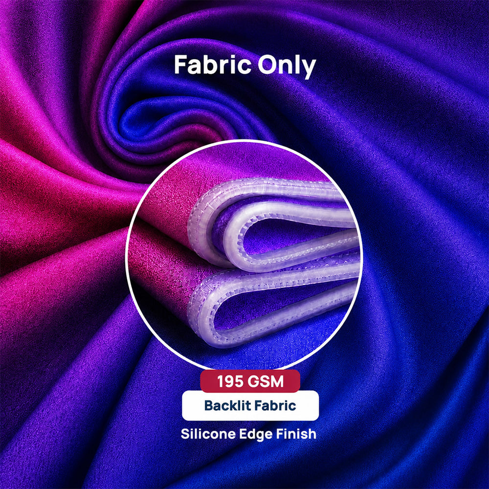 Backlit Fabric Oval Pop Up Counter