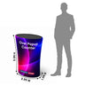 Backlit Fabric Oval Pop Up Counter