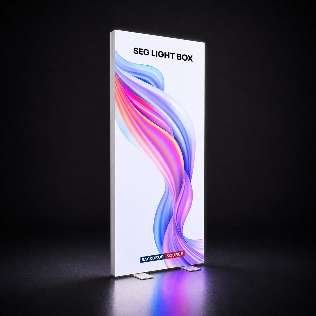 Cadre d'affichage rétroéclairé en tissu SEG - Profilé en aluminium de 8 cm de profondeur 